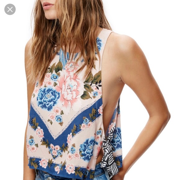 Free People Floral Tank - Picture 1 of 8